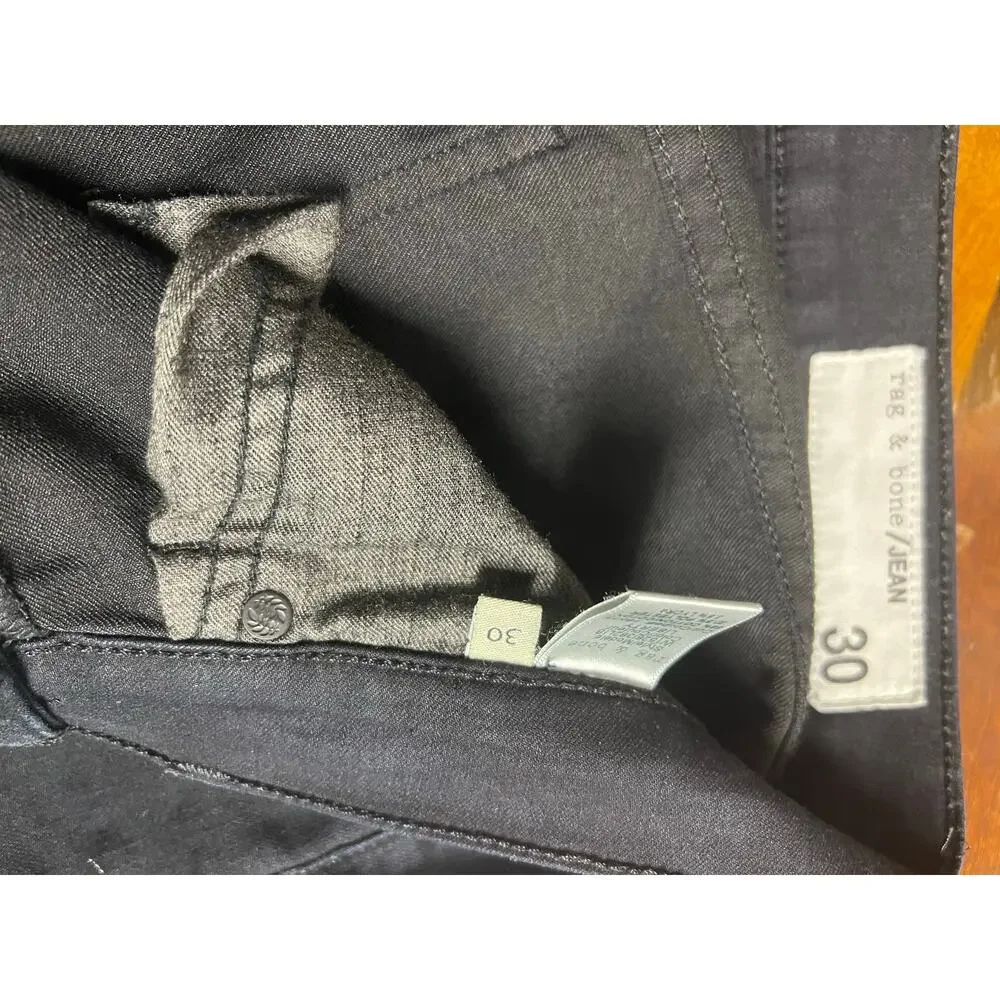 Rag & Bone Black Coated Skinny Jeans capris Women’s 30